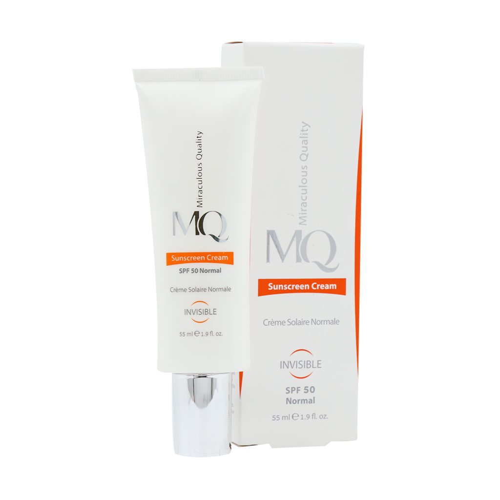 ضد آفتاب پوست نرمال SPF50 ام کیو - رنگی و بی رنگ